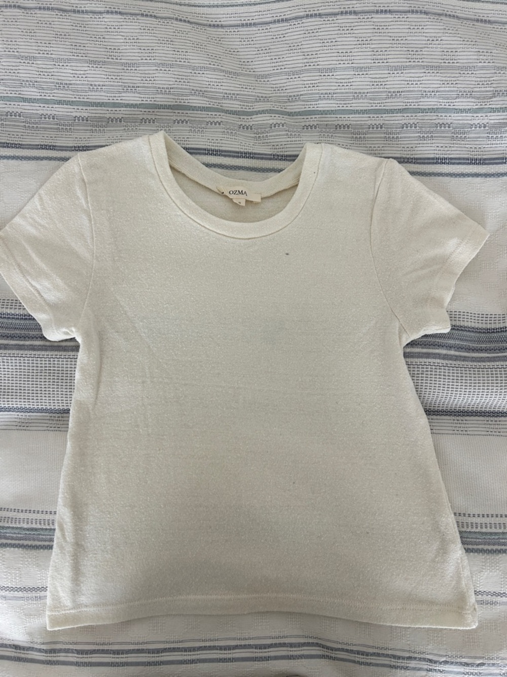 OZMA LOU TEE in ivory size small NWOT